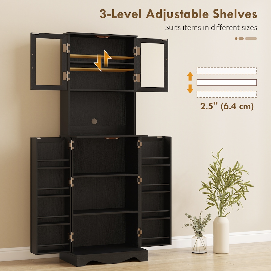 Image 988483_ALTMORE13.jpg, Product 988-483 / Price $214.99 - $229.99, 71" Kitchen Pantry Cabinet, Kitchen Hutch with 8 Door Shelves from HOMCOM on TSC.ca's Home & Garden department