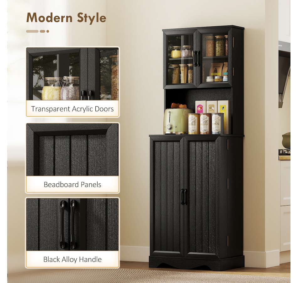 Image 988483_ALTMORE15.jpg, Product 988-483 / Price $229.00 - $239.99, 71" Kitchen Pantry Cabinet, Kitchen Hutch with 8 Door Shelves from HOMCOM on TSC.ca's Home & Garden department