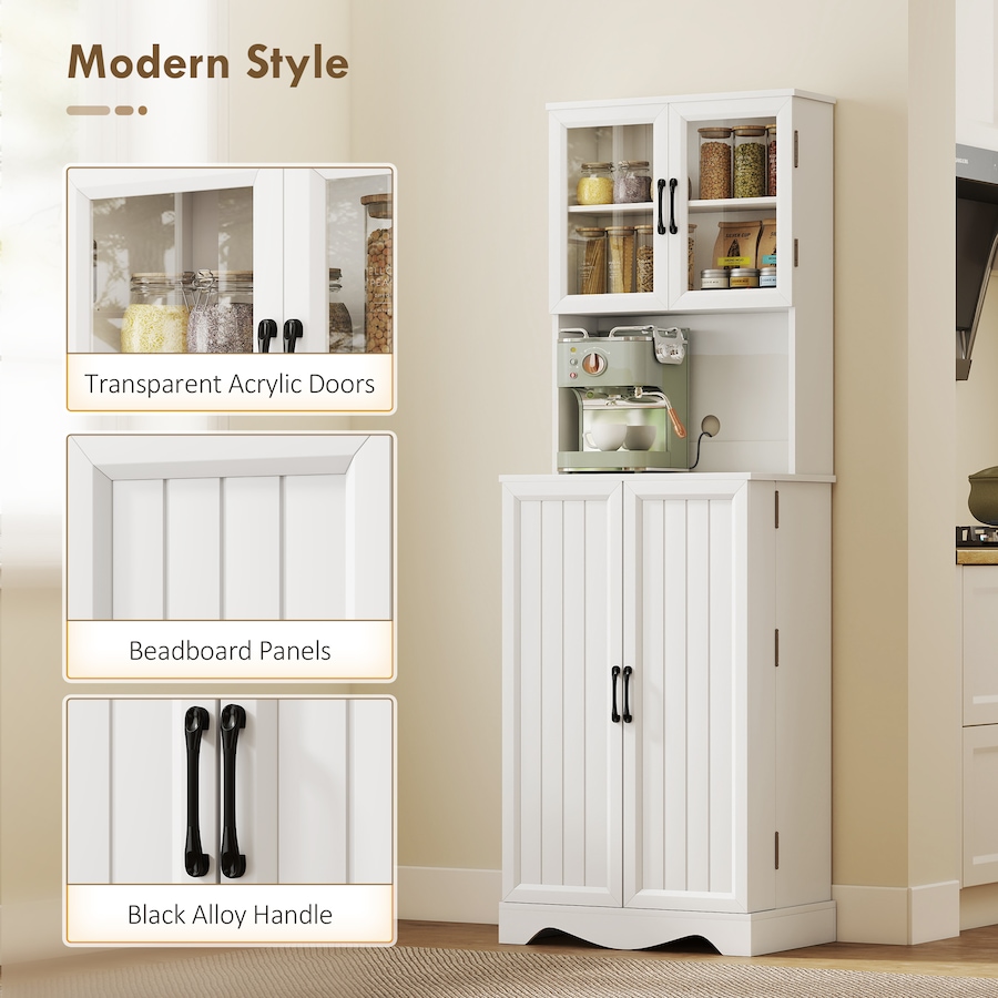 Image 988483_ALTMORE6.jpg, Product 988-483 / Price $214.99 - $229.99, 71" Kitchen Pantry Cabinet, Kitchen Hutch with 8 Door Shelves from HOMCOM on TSC.ca's Home & Garden department