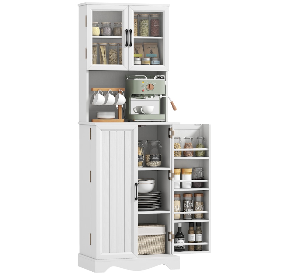 Image 988483_ST01.jpg, Product 988-483 / Price $229.00 - $239.99, 71" Kitchen Pantry Cabinet, Kitchen Hutch with 8 Door Shelves from HOMCOM on TSC.ca's Home & Garden department