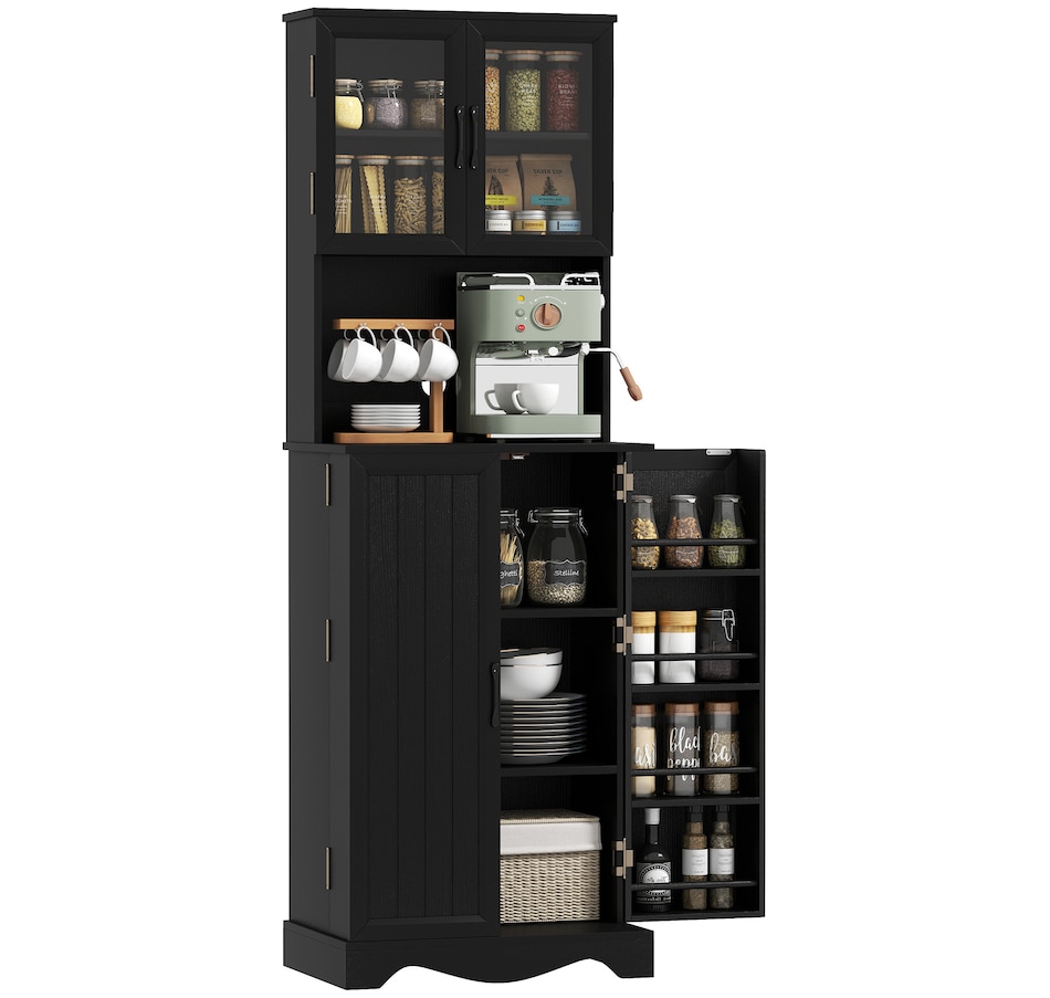 Image 988483_ST02.jpg, Product 988-483 / Price $229.00 - $239.99, 71" Kitchen Pantry Cabinet, Kitchen Hutch with 8 Door Shelves from HOMCOM on TSC.ca's Home & Garden department