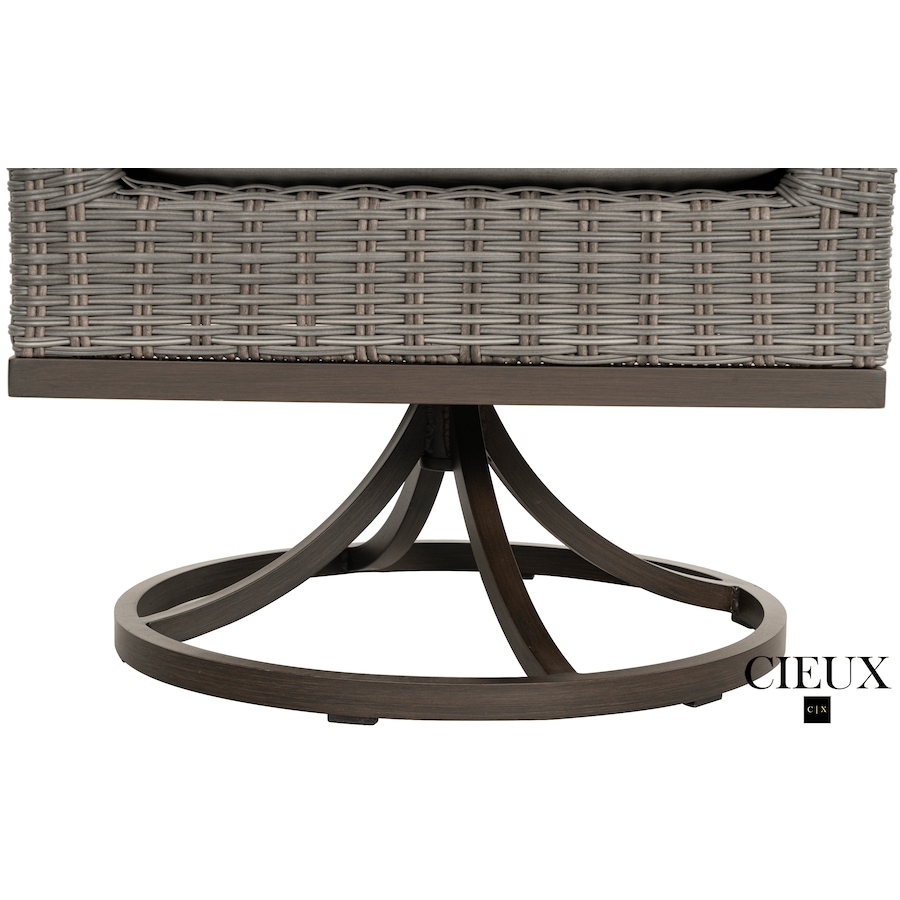 Image 988499_ALTMORE6.png, Product 988-499 / Price $3,569.99, CIEUX Loire Outdoor Patio Aluminum Metal 7 Piece Dining Table Set with 4 Arm Chairs, 2 Swivel Arm Chairs and Sunbrella Cast Silver Cushions from CIEUX on TSC.ca's Home & Garden department