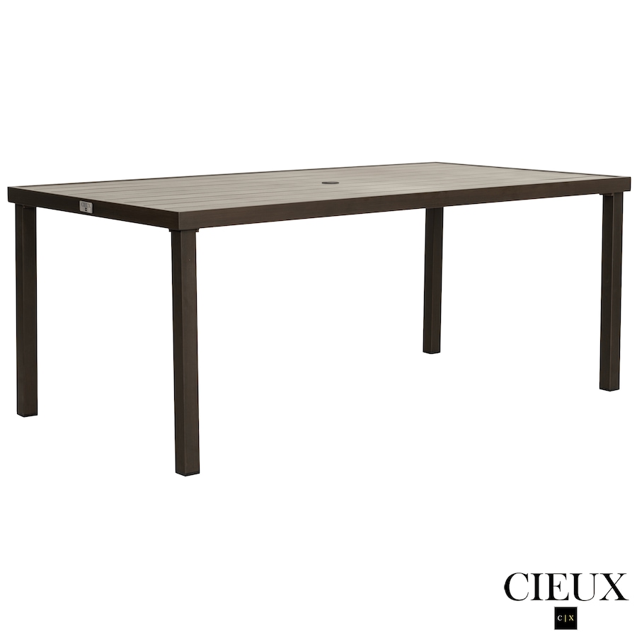Image 988499_ALTMORE8.png, Product 988-499 / Price $3,569.99, CIEUX Loire Outdoor Patio Aluminum Metal 7 Piece Dining Table Set with 4 Arm Chairs, 2 Swivel Arm Chairs and Sunbrella Cast Silver Cushions from CIEUX on TSC.ca's Home & Garden department