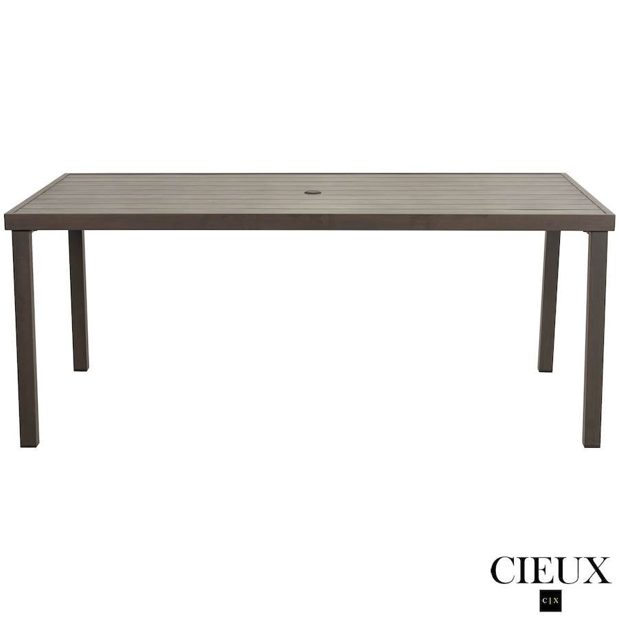 Image 988499_ALTMORE9.png, Product 988-499 / Price $3,569.99, CIEUX Loire Outdoor Patio Aluminum Metal 7 Piece Dining Table Set with 4 Arm Chairs, 2 Swivel Arm Chairs and Sunbrella Cast Silver Cushions from CIEUX on TSC.ca's Home & Garden department