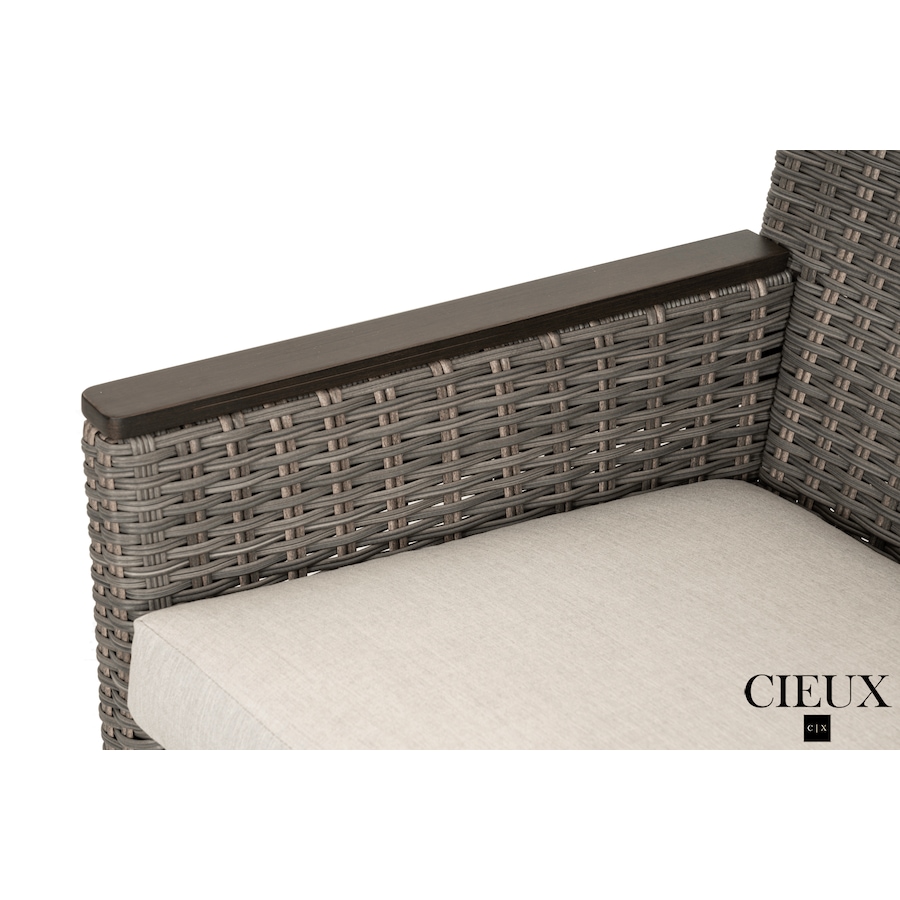 Image 988500_ALTMORE10.png, Product 988-500 / Price $3,569.99, CIEUX Loire Outdoor Patio Aluminum Metal Sofa Conversation Set with Swivel Club Chairs and Sunbrella Cast Silver Cushions from CIEUX on TSC.ca's Home & Garden department