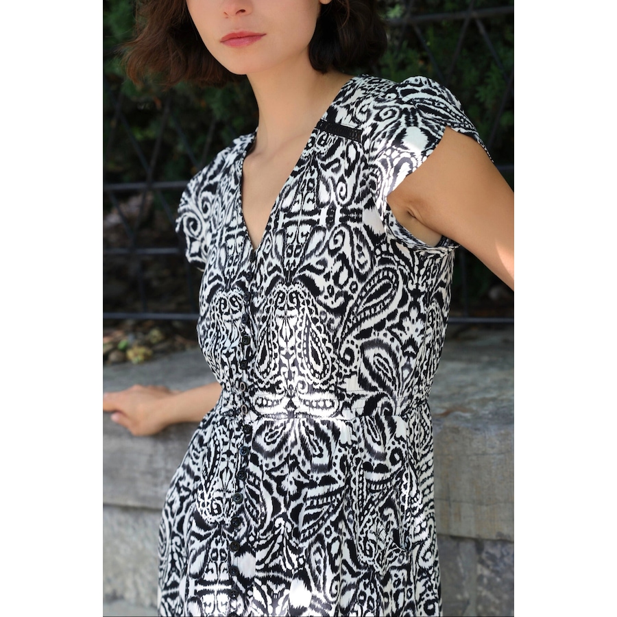 Image 988501_ALTMORE3.jpg, Product 988-501 / Price $137.44, printed midi dress v neck short sleeve from ANNICK on TSC.ca's Fashion department