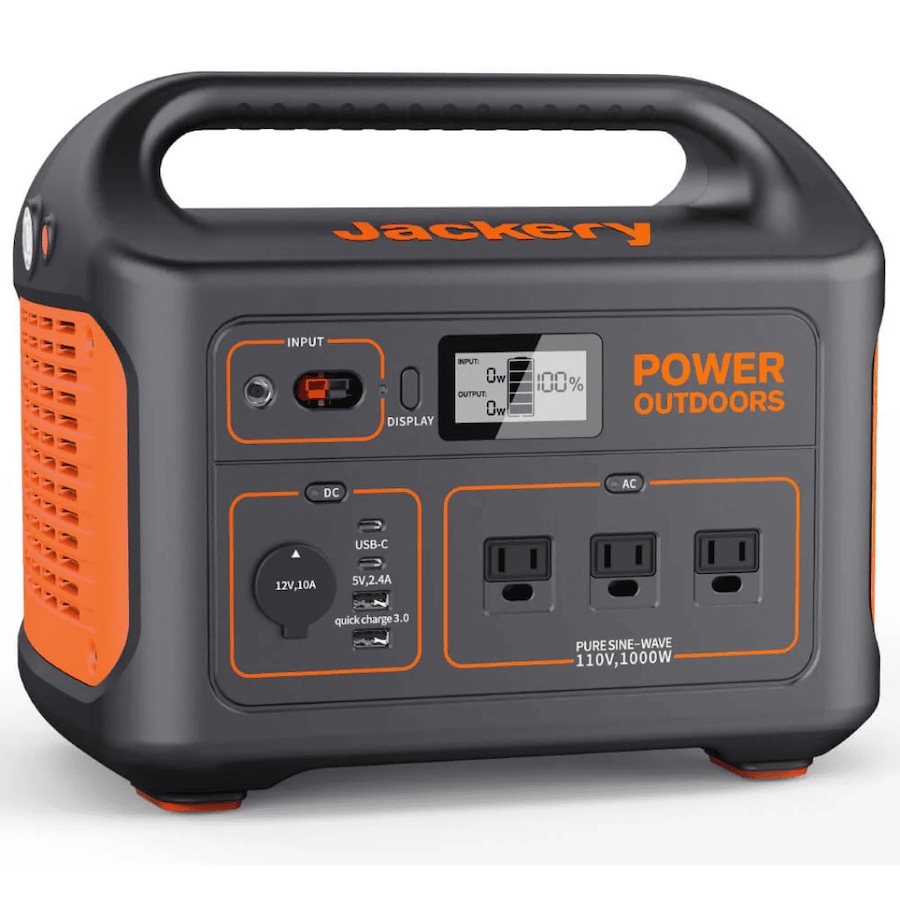 Image 990360.png, Product 990-360 / Price $399.99, Jackery Explorer 880 Portable Power Station, 880Wh Capacity with 3x1000W AC Outlets, Solar Generator for Home Backup, Emergency, Outdoor Camping from Jackery on TSC.ca's Electronics department