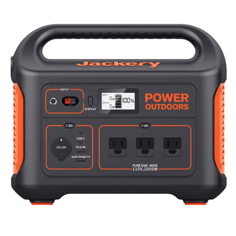 Image 990360_ALTMORE1.png, Product 990-360 / Price $399.99, Jackery Explorer 880 Portable Power Station, 880Wh Capacity with 3x1000W AC Outlets, Solar Generator for Home Backup, Emergency, Outdoor Camping from Jackery on TSC.ca's Electronics department