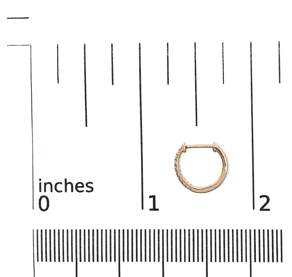 Image 990408_ALTMORE4.jpg, Product 990-408 / Price $1,448.00, 10K Yellow Gold 1/10 Cttw Diamond and Rope Twist Huggy Hoop Earrings (H-I Color, I1-I2 Clarity) from Haus of Brilliance on TSC.ca's Jewellery department