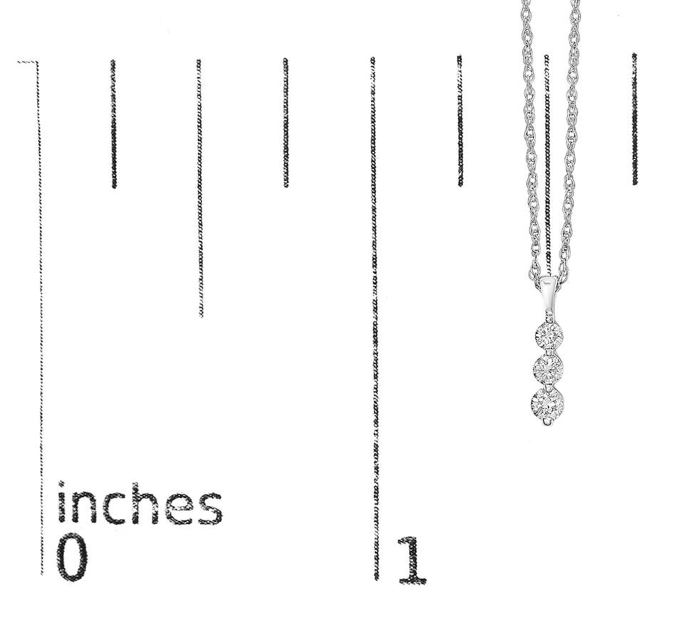 Image 990451_ALTMORE4.jpg, Product 990-451 / Price $1,206.00, .925 Sterling Silver 1/7 Cttw Lab Grown Diamond Three Stone Diamond Pendant Necklace - 18" Inches from Haus of Brilliance on TSC.ca's Jewellery department