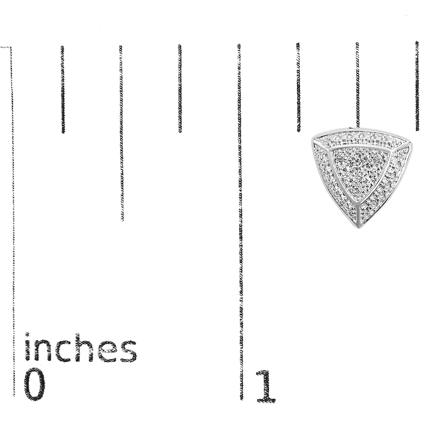 Image 990503_ALTMORE5.jpg, Product 990-503 / Price $328.00, .925 Sterling Silver Diamond-Accented Trillion Shaped 4-Stone Halo-Style Stud Earrings (H-I Color, I2-I3 Clarity) from Haus of Brilliance on TSC.ca's Jewellery department