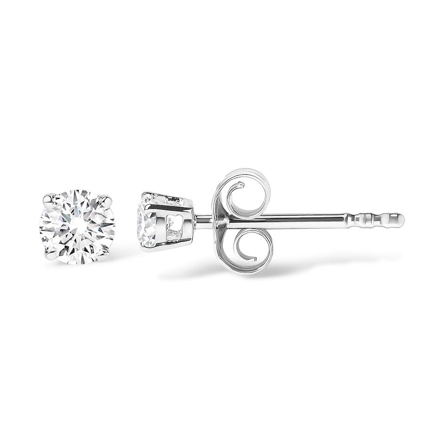 Image 990519_ALTMORE2.jpg, Product 990-519 / Price $6,260.00, 14K White Gold 1.00 Cttw Round Brilliant-Cut Near Colorless Diamond Classic 4-Prong Stud Earrings (H-I Color, I1-I2 Clarity) from Haus of Brilliance on TSC.ca's Jewellery department