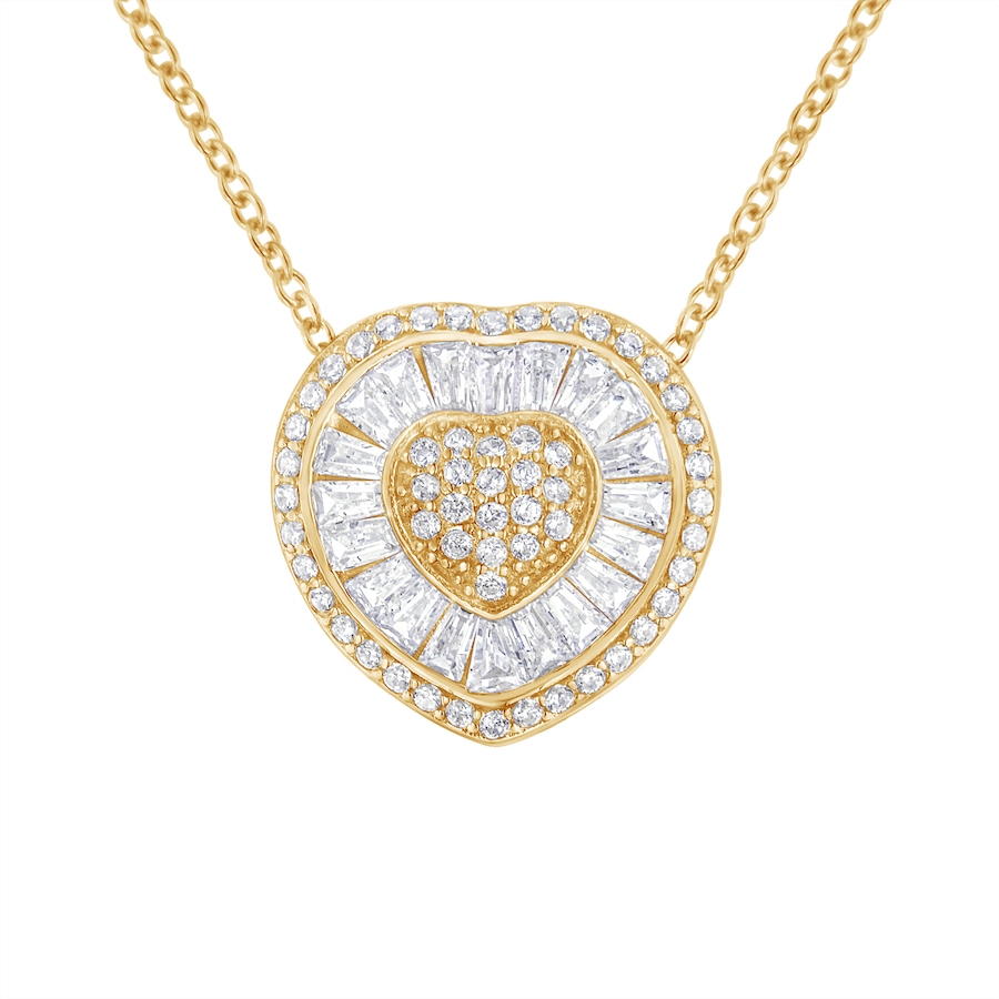 Image 990586.jpg, Product 990-586 / Price $2,475.00, 10KT Yellow Gold Diamond Heart Pendant Necklace (1/2 cttw, H-I Color, I1-I2 Clarity) from Haus of Brilliance on TSC.ca's Jewellery department