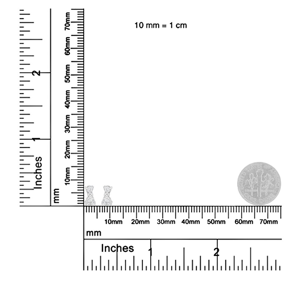 Image 990603_ALTMORE5.jpg, Product 990-603 / Price $1,797.00, 14KT White Gold 1/2 cttw Double Diamond Dangle Stud Earrings (H-I, I1-I2) from Haus of Brilliance on TSC.ca's Jewellery department