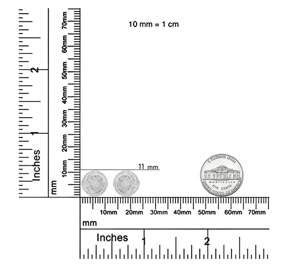 Image 990621_ALTMORE5.jpg, Product 990-621 / Price $726.00, .925 Sterling Silver 1/4 Cttw Baguette and Round Diamond Swirl Love Knot Stud Earrings (I-J Color, I3 Clarity) from Haus of Brilliance on TSC.ca's Jewellery department