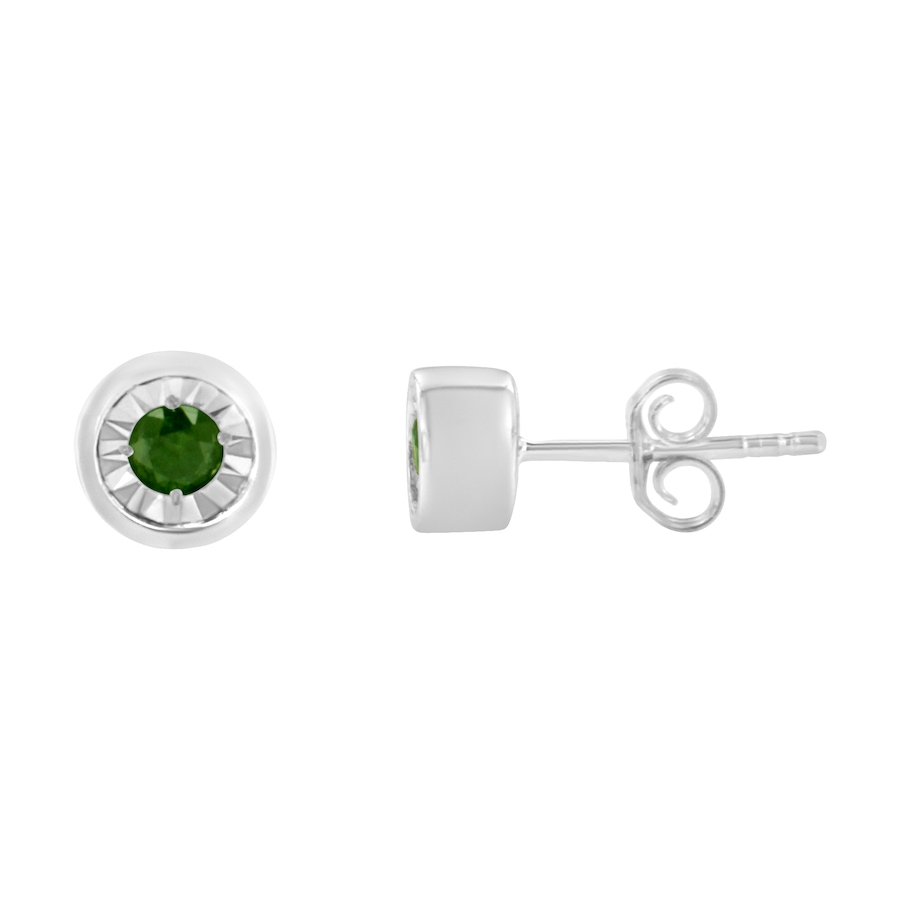 Image 990648_ALTMORE1.jpg, Product 990-648 / Price $468.00, .925 Sterling Silver 1/5 Cttw Round Brilliant-Cut Green Diamond Miracle-Set Stud Earrings (Fancy Color-Enhanced, I1-I2 Clarity) from Haus of Brilliance on TSC.ca's Jewellery department