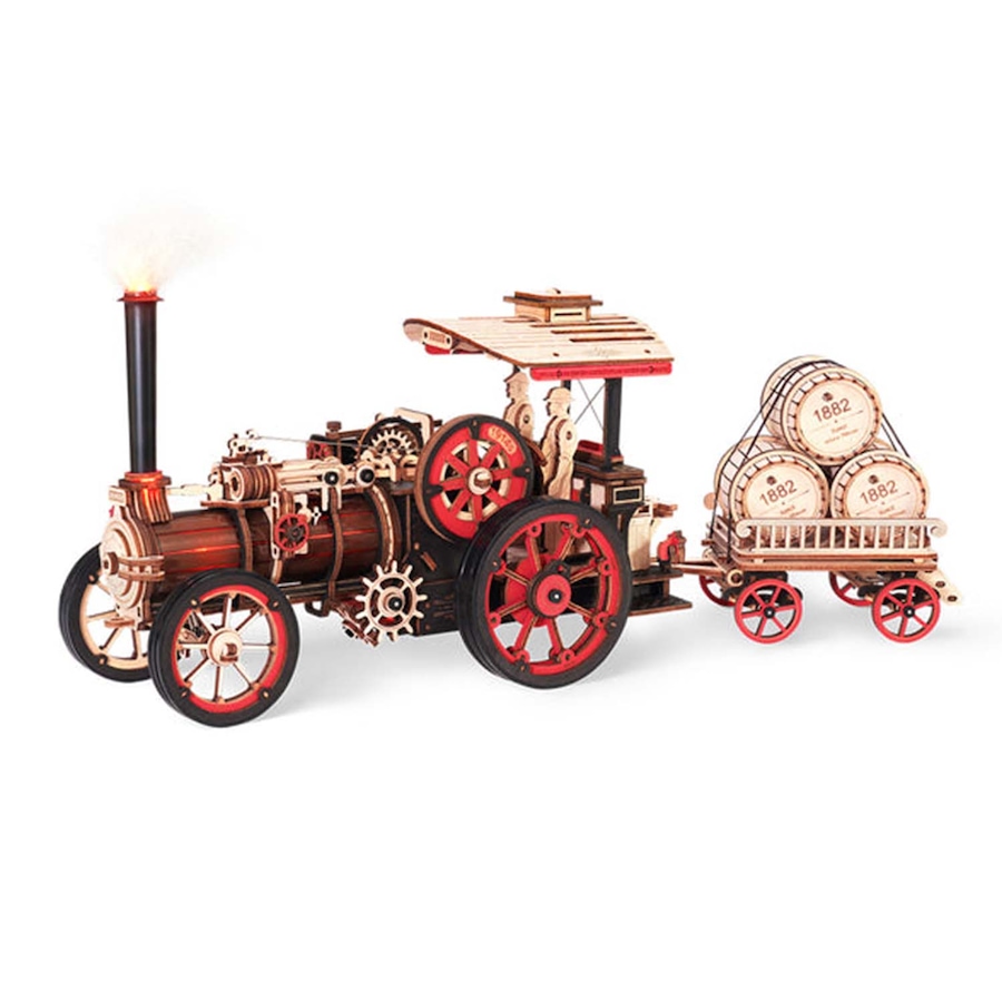 Image 991976.jpg, Product 991-976 / Price $59.95, ROKR Steam Engine Mechanical 3D Wooden Puzzle from Tradeopia on TSC.ca's Toys & Hobbies department