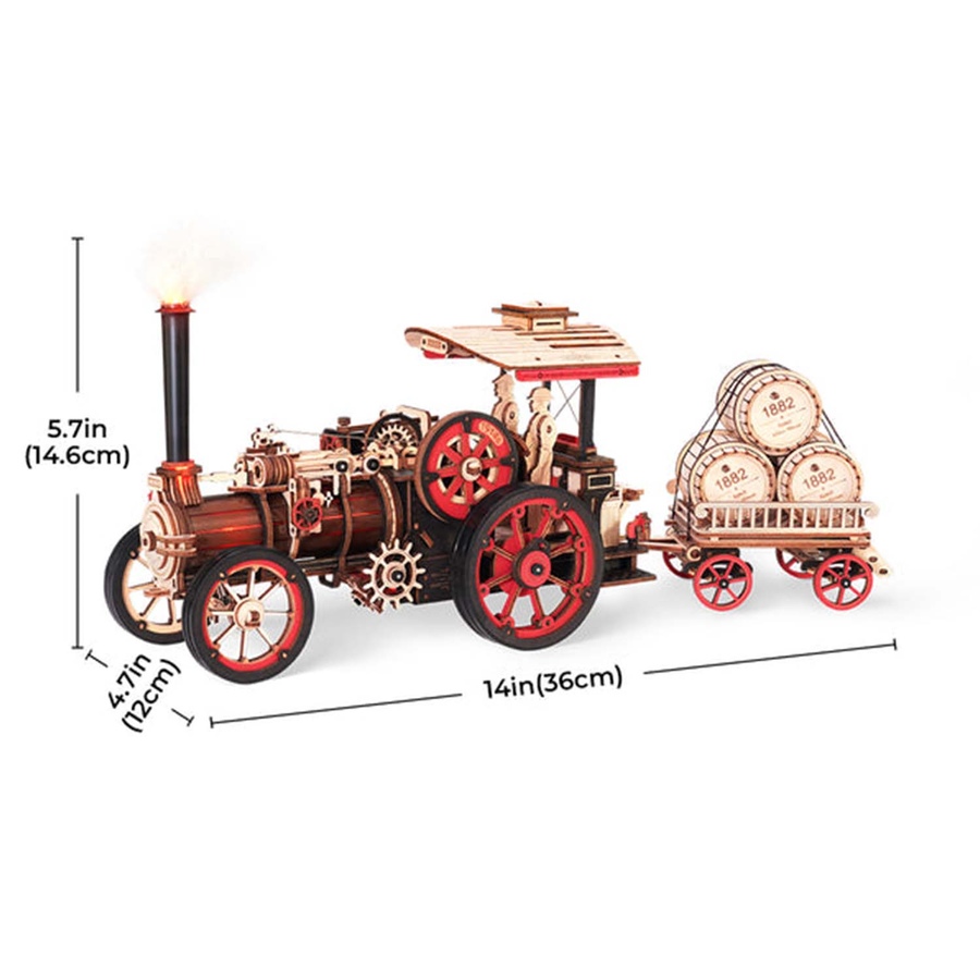 Image 991976_ALTMORE6.jpg, Product 991-976 / Price $59.95, ROKR Steam Engine Mechanical 3D Wooden Puzzle from Tradeopia on TSC.ca's Toys & Hobbies department