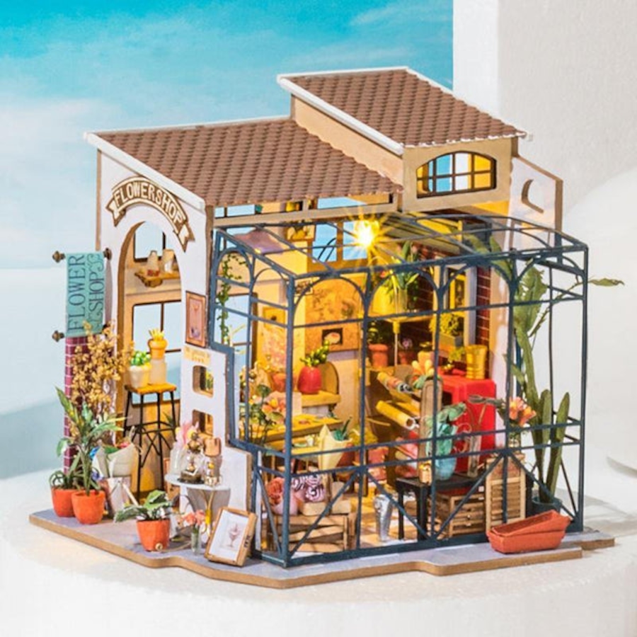 Image 991980_ALTMORE6.jpg, Product 991-980 / Price $59.99, Rolife Emily's Flower Shop Miniature House from Tradeopia on TSC.ca's Toys & Hobbies department