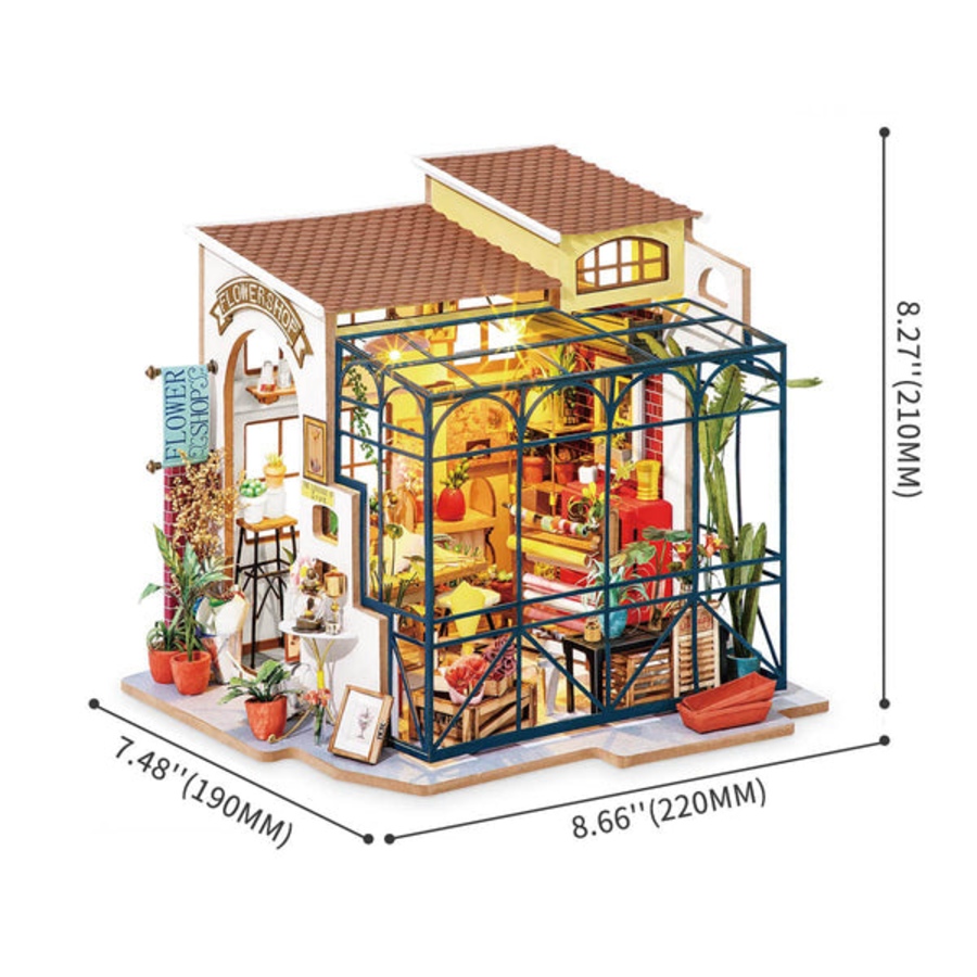 Image 991980_ALTMORE7.jpg, Product 991-980 / Price $59.99, Rolife Emily's Flower Shop Miniature House from Tradeopia on TSC.ca's Toys & Hobbies department