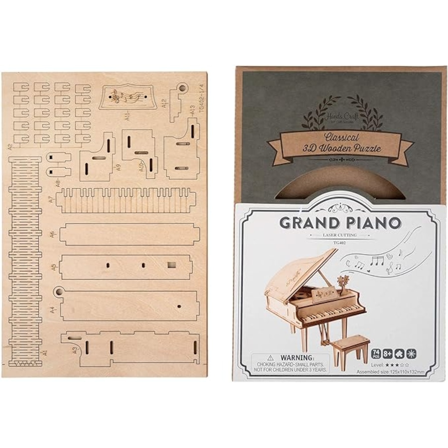 Image 991981_ALTMORE1.jpg, Product 991-981 / Price $19.99, DIY 3D Wooden Puzzle Grand Piano from Tradeopia on TSC.ca's Toys & Hobbies department