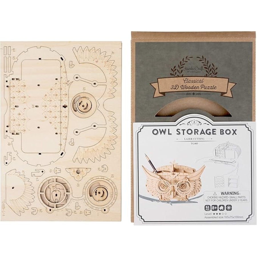 Image 991982_ALTMORE1.jpg, Product 991-982 / Price $19.99, Rolife Owl Box TG405 Modern 3D Wooden Puzzle from Tradeopia on TSC.ca's Toys & Hobbies department