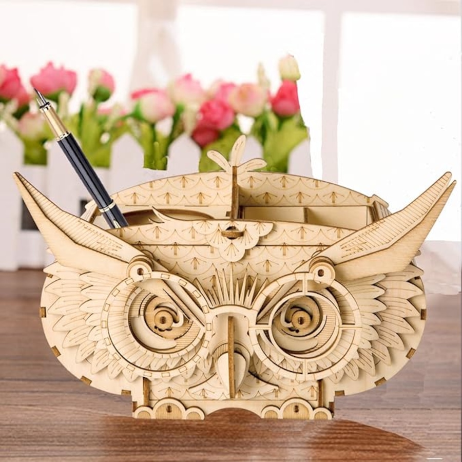 Image 991982_ALTMORE3.jpg, Product 991-982 / Price $19.99, Rolife Owl Box TG405 Modern 3D Wooden Puzzle from Tradeopia on TSC.ca's Toys & Hobbies department