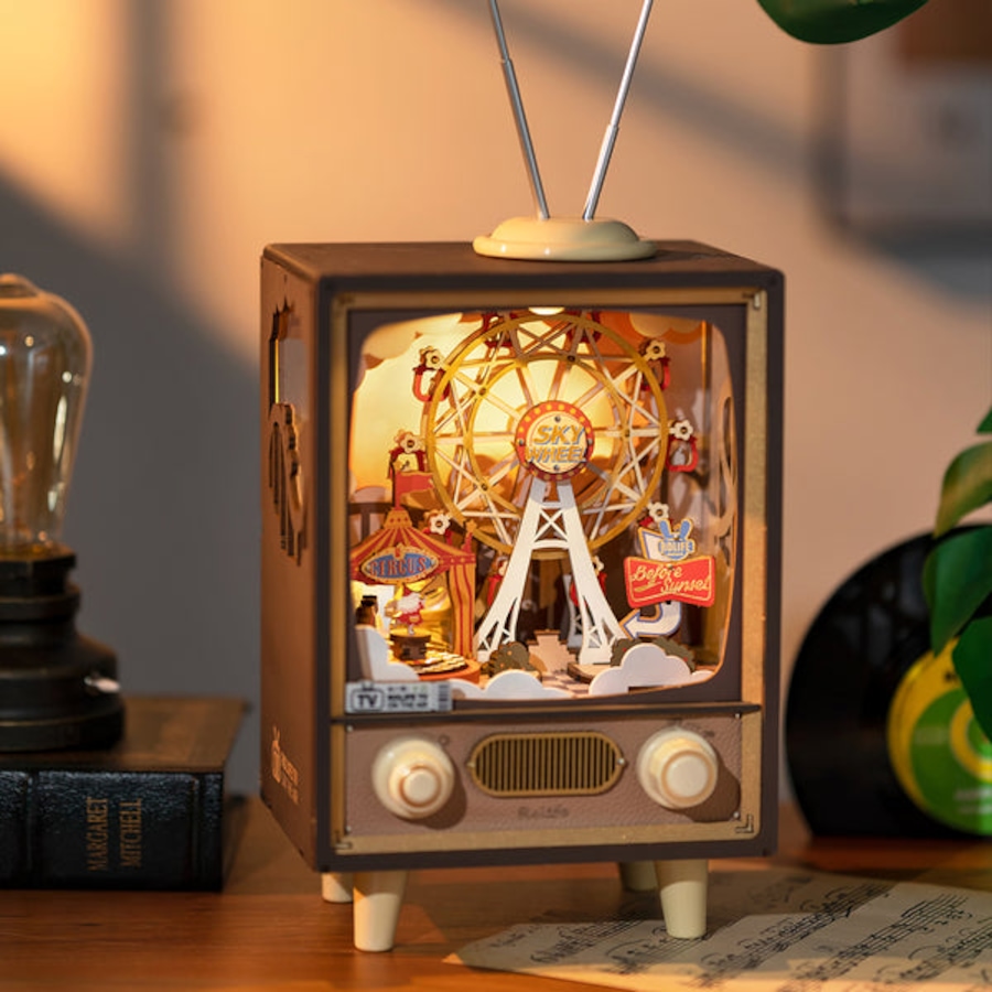 Image 991987_ALTMORE2.jpg, Product 991-987 / Price $44.95, Rolife Sunset Carnival DIY Music Box 3D Wooden Puzzle from Tradeopia on TSC.ca's Toys & Hobbies department