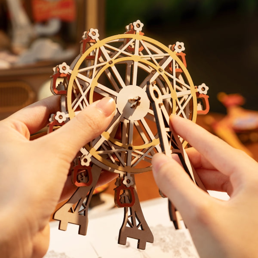 Image 991987_ALTMORE4.jpg, Product 991-987 / Price $44.95, Rolife Sunset Carnival DIY Music Box 3D Wooden Puzzle from Tradeopia on TSC.ca's Toys & Hobbies department