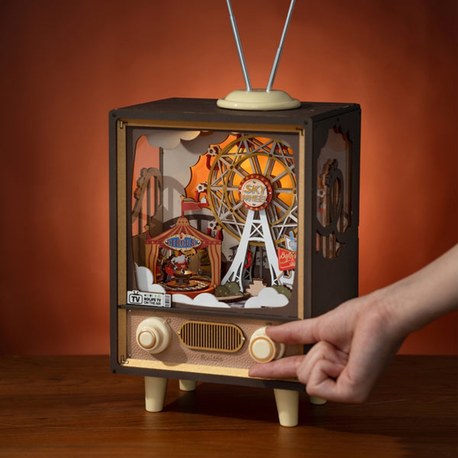 Image 991987_ALTMORE6.jpg, Product 991-987 / Price $44.95, Rolife Sunset Carnival DIY Music Box 3D Wooden Puzzle from Tradeopia on TSC.ca's Toys & Hobbies department