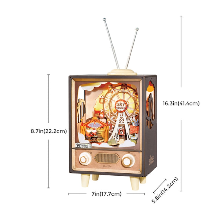 Image 991987_ALTMORE7.jpg, Product 991-987 / Price $44.95, Rolife Sunset Carnival DIY Music Box 3D Wooden Puzzle from Tradeopia on TSC.ca's Toys & Hobbies department
