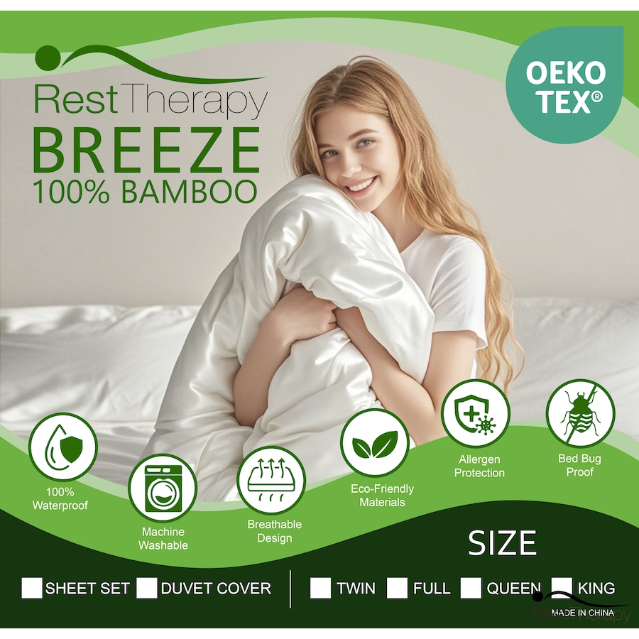 Image 992335_ALTMORE4.png, Product 992-335 / Price $159.99 - $179.99, Rest Therapy Breeze Bamboo Duvet Cover in White from Rest Therapy on TSC.ca's Home & Garden department