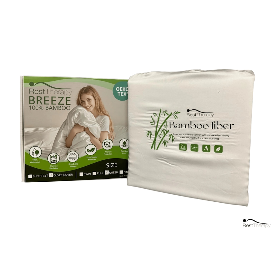 Image 992335_ALTMORE6.png, Product 992-335 / Price $159.99 - $179.99, Rest Therapy Breeze Bamboo Duvet Cover in White from Rest Therapy on TSC.ca's Home & Garden department