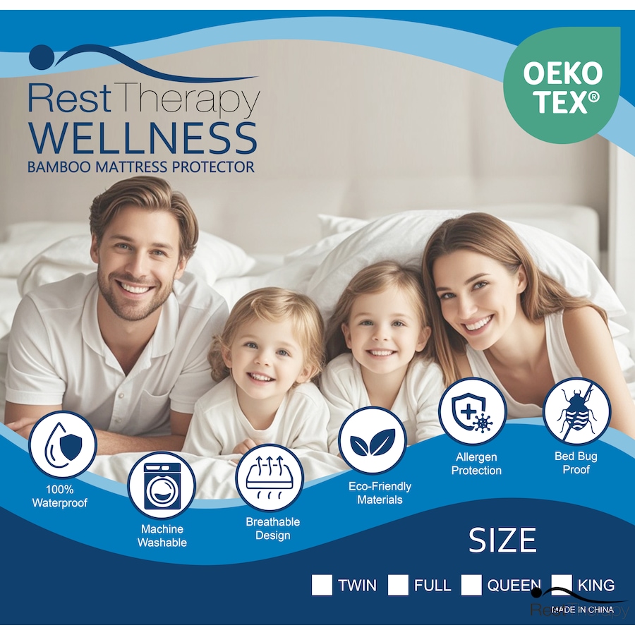 Image 992337_ALTMORE3.png, Product 992-337 / Price $99.99 - $149.99, Rest Therapy Wellness Bamboo Mattress Protector from Rest Therapy on TSC.ca's Home & Garden department