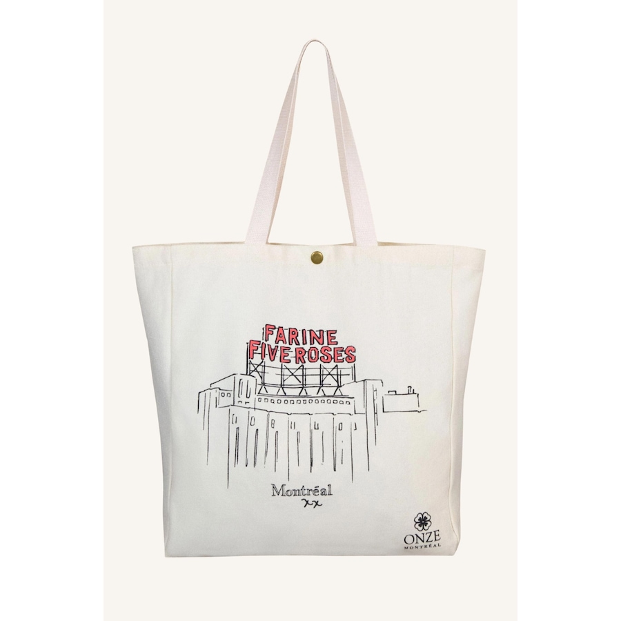Image 992348_ST01.jpg, Product 992-348 / Price $19.95, Annick Tote Bag Custom Illustration Montreal Five Roses from ANNICK on TSC.ca's Home & Garden department