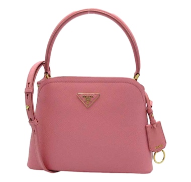 Prada Medium Saffiano Leather Prada Matinee Handbag Petalo Pink