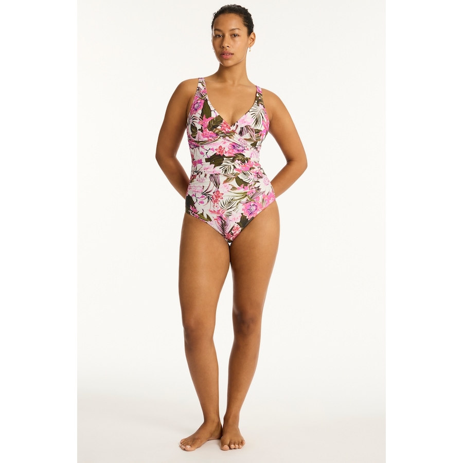 Image 992445_ST01.jpg, Product 992-445 / Price $109.20, Isla Cross Front One Piece Swimsuit from Sea Level Swim on TSC.ca's Fashion department