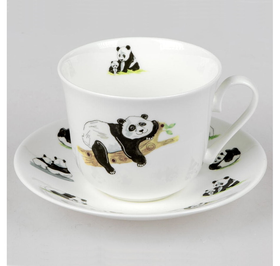 Image 992592.jpg, Product 992-592 / Price $121.00, Roy Kirkham Panda Lucy Breakfast Cup and Saucer (Set of 2), Bone China Ceramic, Made in England from Roy Kirkham on TSC.ca's Home & Garden department