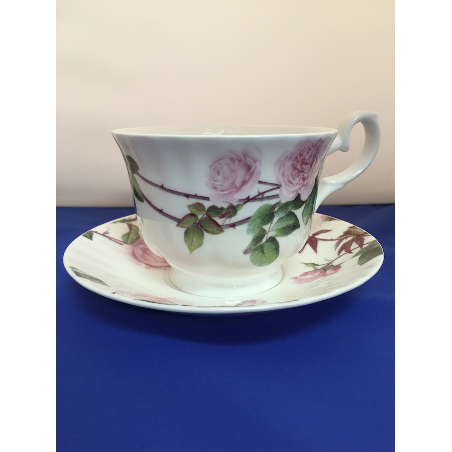 Image 992604.jpg, Product 992-604 / Price $121.00, Roy Kirkham Breakfast Cup/Saucer - David Austin English Rose Set of 2, Bone China Ceramic Made in England from Roy Kirkham on TSC.ca's Home & Garden department