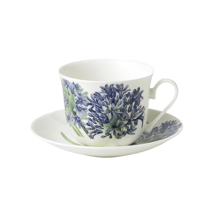 Image 992607.jpg, Product 992-607 / Price $121.00, Roy Kirkham Breakfast Cup/Saucer - Agapanthus Set of 2, Bone China Ceramic Made in England from Roy Kirkham on TSC.ca's Home & Garden department