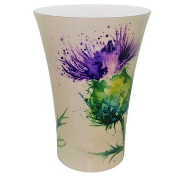 Roy Kirkham LATTE MUG 600 ML.THISTLES  - Set of 6, Bone China Made in England