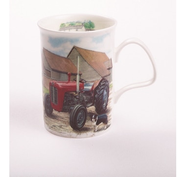 Roy Kirkham Lancaster Mug - Countryside Set of 6, Bone China Ceramic Made in England
