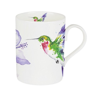 Roy Kirkham LUCY MUG - HUMMINGBIRD, Set of 6, Bone China Ceramic, Made in England