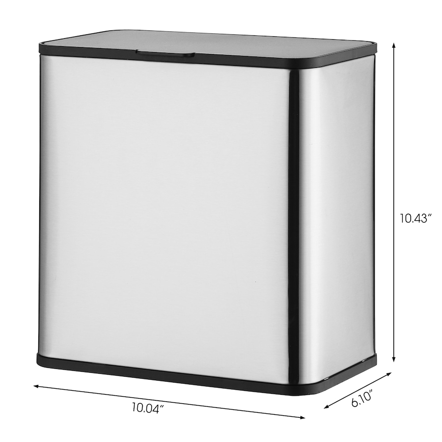 Image 992655_ALTMORE1.jpg, Product 992-655 / Price $89.00, 6L Slim Hanging Stainless steel kitchen waste trash can for cabinet door or wall-mounting in satin finish and fingerprint-proof. Always clean. from Jiallo on TSC.ca's Home & Garden department
