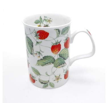 Roy Kirkham Lancaster Mug - Alpine Strawberry Set of 6 , Bone China Ceramic Made in England