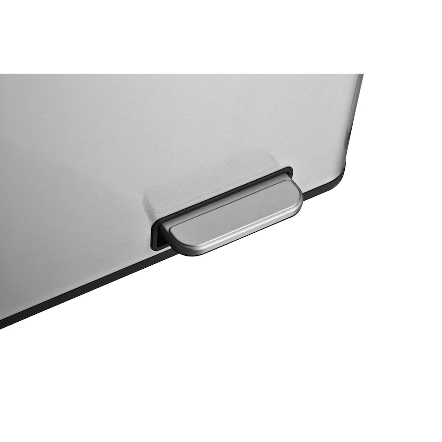 Image 992666_ALTMORE3.jpg, Product 992-666 / Price $352.00, 60L (30LX2) Stainless steel 2 compartments garbage and recycling bins with soft-close lids, satin finish and fingerprint proof from Jiallo on TSC.ca's Home & Garden department