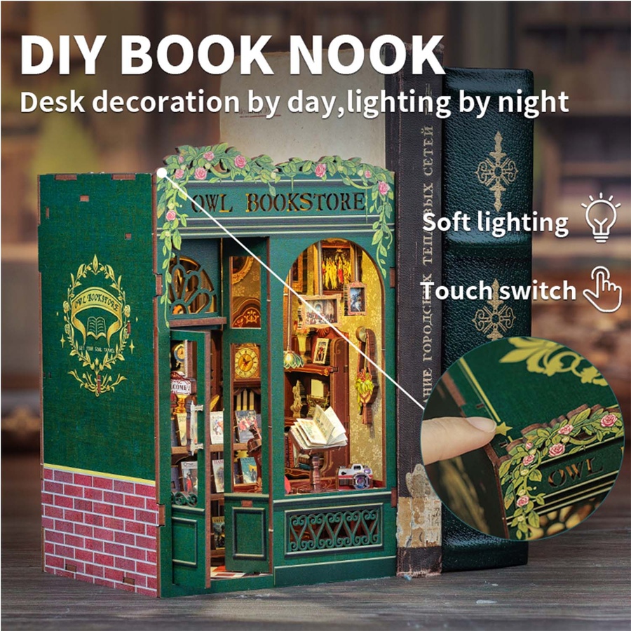 Image 992710_ALTMORE3.jpg, Product 992-710 / Price $39.99, 3D Wooden Puzzle Owl Bookstore - 88 Pcs from Tradeopia on TSC.ca's Toys & Hobbies department
