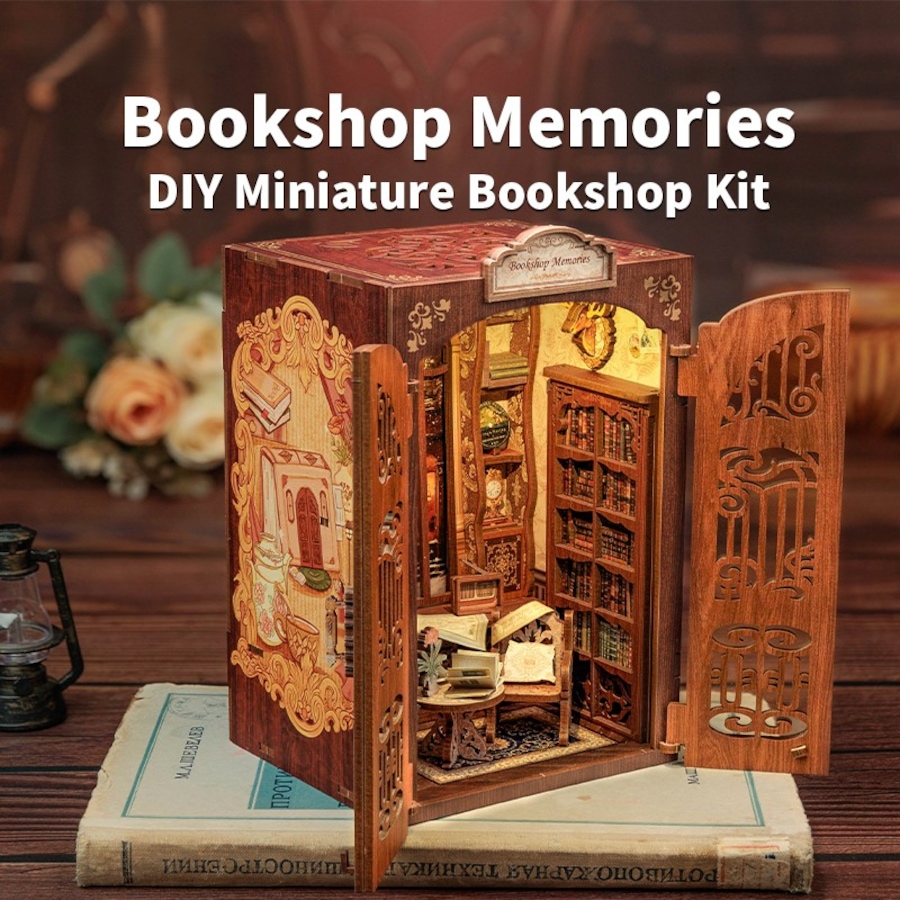 Image 992711.jpg, Product 992-711 / Price $39.99, 3D Wooden Puzzle Bookshop Memories - 137 Pcs from Tradeopia on TSC.ca's Toys & Hobbies department