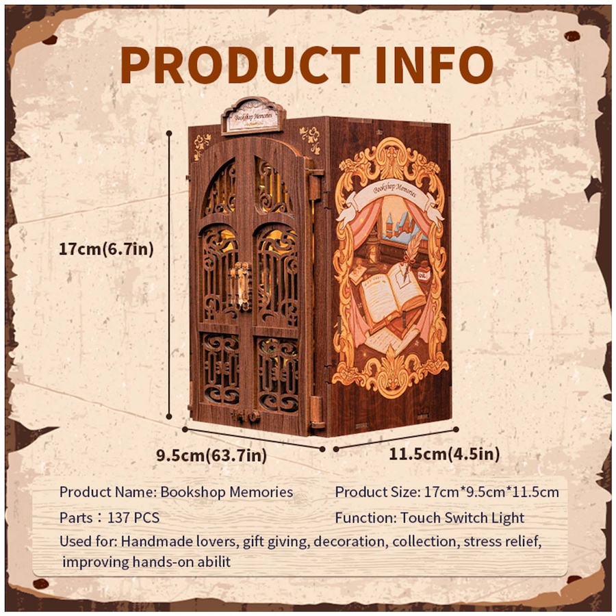 Image 992711_ALTMORE3.jpg, Product 992-711 / Price $39.99, 3D Wooden Puzzle Bookshop Memories - 137 Pcs from Tradeopia on TSC.ca's Toys & Hobbies department