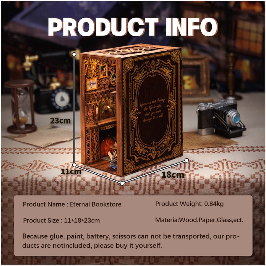 Image 992718_ALTMORE2.jpg, Product 992-718 / Price $44.95, 3D Wooden Puzzle Eternal Bookstore from Tradeopia on TSC.ca's Toys & Hobbies department
